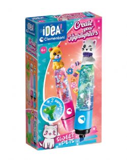 CLEMENTONI IDEA - CRÉE TES SURLIGNEURS - ADORABLES ANIMAUX DE COMPAGNIE